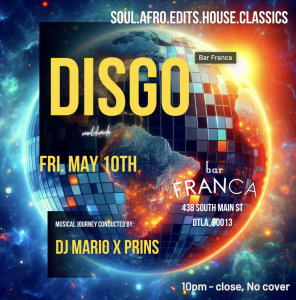 DISGO with DJ Mario X Prins